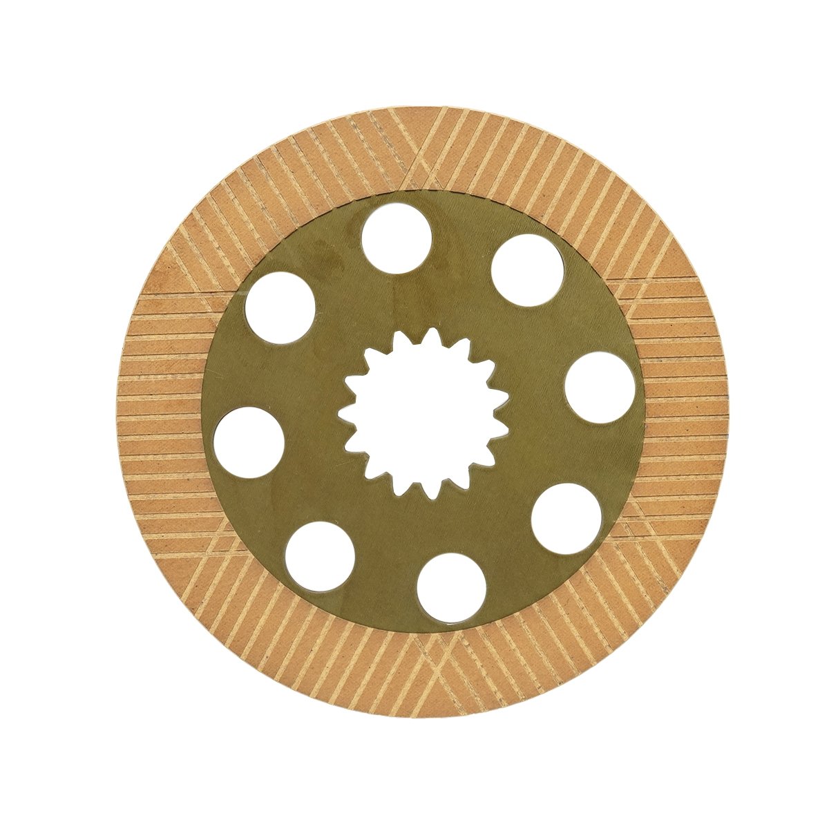 Set discuri frictiune 222x49.5x3.9mm Z=15, placa 240x140x3.8mm pentru JCB 1700B, 214, 215, 216, 217, 3C, 3CX, 3D, 3DX, 4C, 4CN, 4CX OEM 450-10224/450-10226